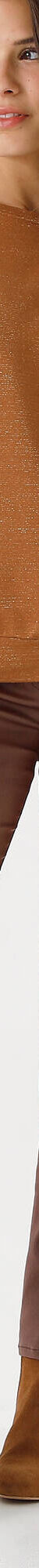 Pantalon droit enduit (chocolat) Pantalon droit enduit (chocolat)